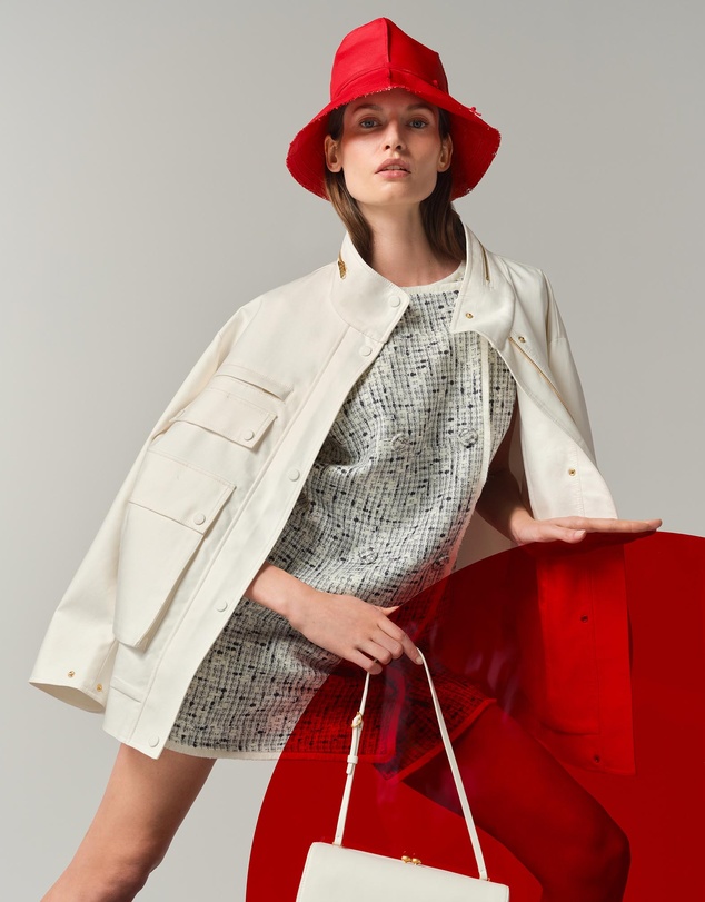 Oroton - Tweed Button Shift Dress