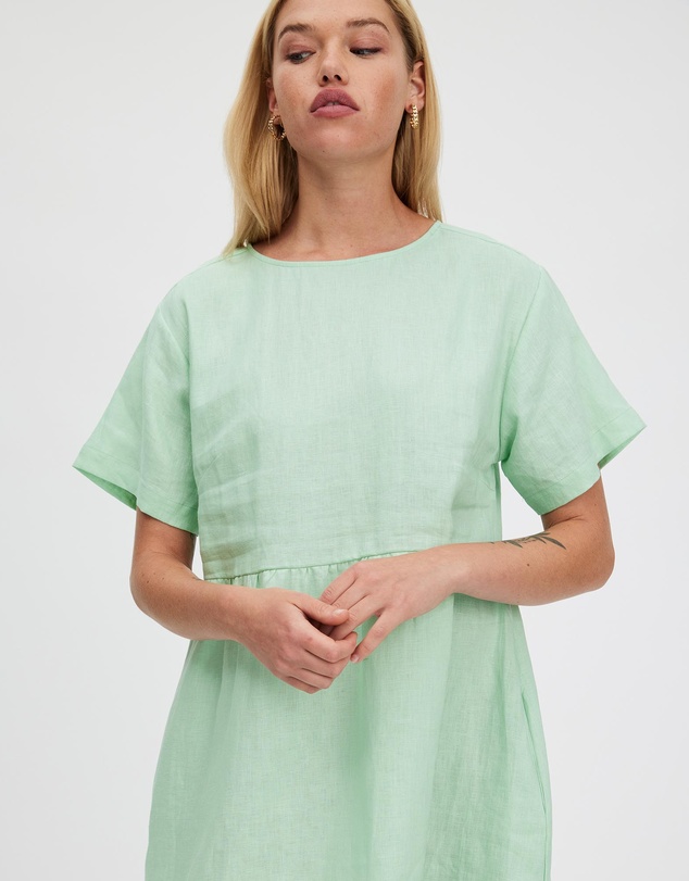 White By FTL - Zavi Linen Dress