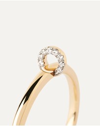 PDPAOLA - Diamonds and Gold Loop Ring
