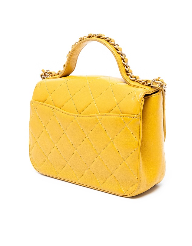 Pre-Loved by Azura Reborn - Pre-Loved Small Quilted Lambskin Chain Infinity Top Handle Bag