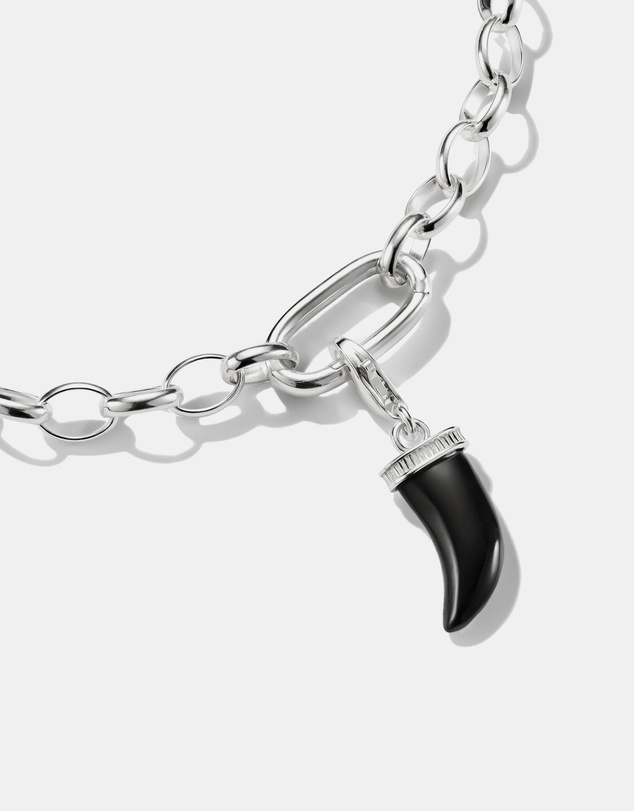 THOMAS SABO - THOMAS SABO Original Charm Tooth Obsidian
