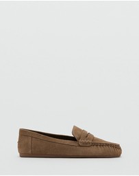 M.N.G - Suede Penny Loafers