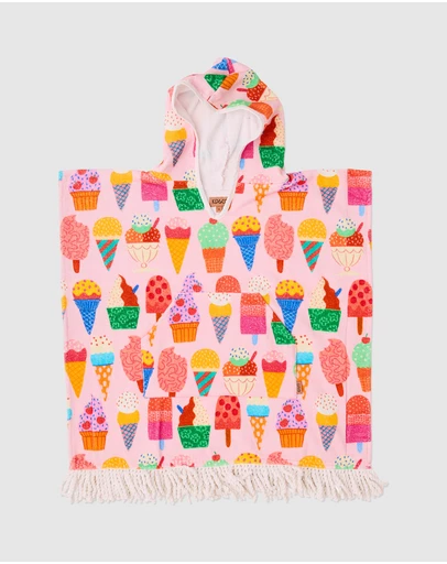 Kip&Co - Gelato Printed Kids Terry Poncho - Kids