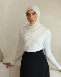 Mod Squad - Double Stitch Hijab- Sesame