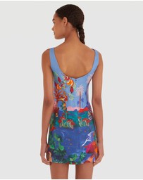 Farm Rio - Dream Landscape Multicolor Mini Dress