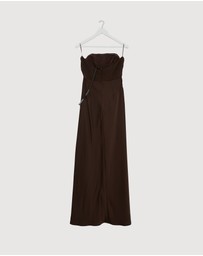 Revibe - Repaired CHANCERY Ayla Corset Drape Maxi Dress - AU 14