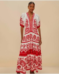 Farm Rio - Boho Garden Midi Dress