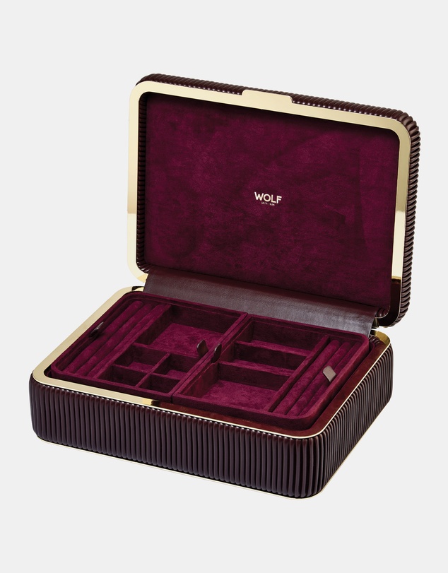 Wolf - Wolf Bella Medium Jewellery Box Bordeaux