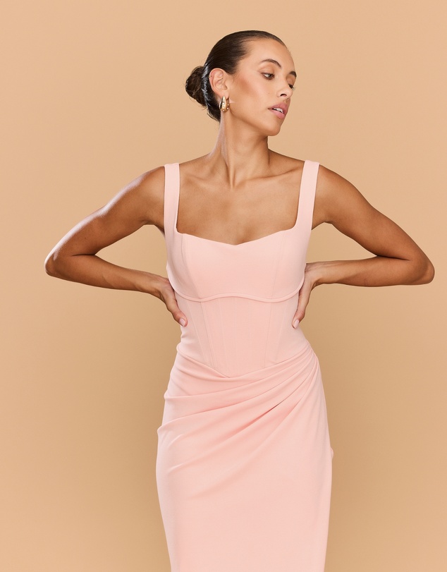 CATHERINE FERRARO - Elena Square Neck Gown