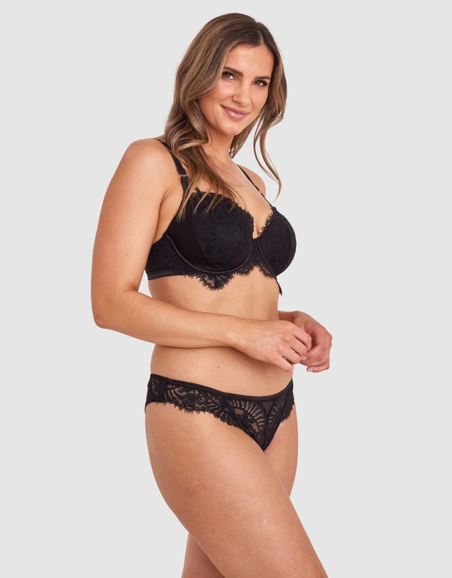 Bras N Things - Madhvi Brazilian Knicker - Black