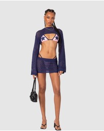 EDIKTED - Celena Crochet Mini Skirt