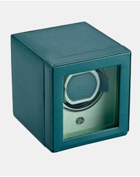 Wolf - WOLF Cub Seltzer Single Watch Winder with Cover Teal/Mint