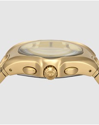 Diesel - D-Curve Gold Tone Chronograph Watches
