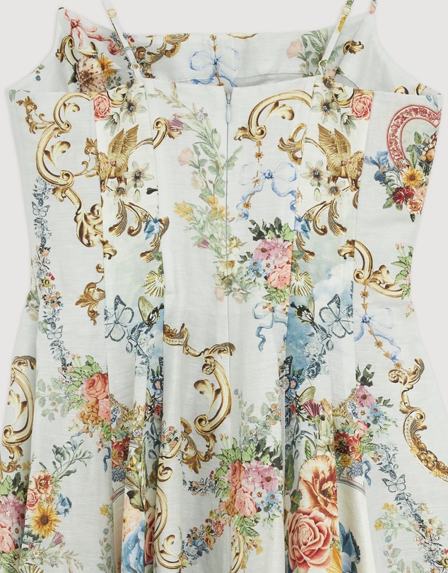 Revibe - Repaired Camilla Corset Dress With Long Flared Skirt - AU 10