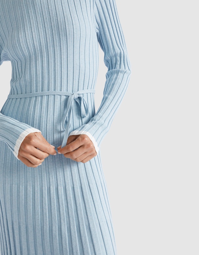 Seed Heritage - Pleated Knit Midi Dress