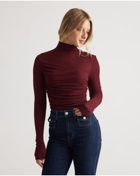 Decjuba - Alicia High Neck Long Sleeve Top