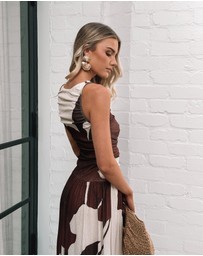 Esther & Co - Balayage Dress - Cream Floral