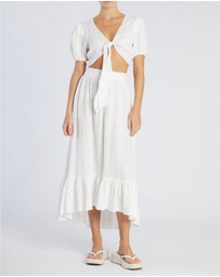 Amelius - Saloma Linen Crop Top