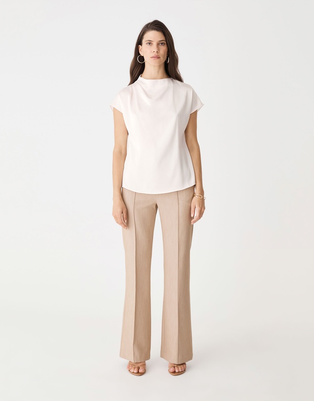 Forcast - Zafina Pleated Draped Top