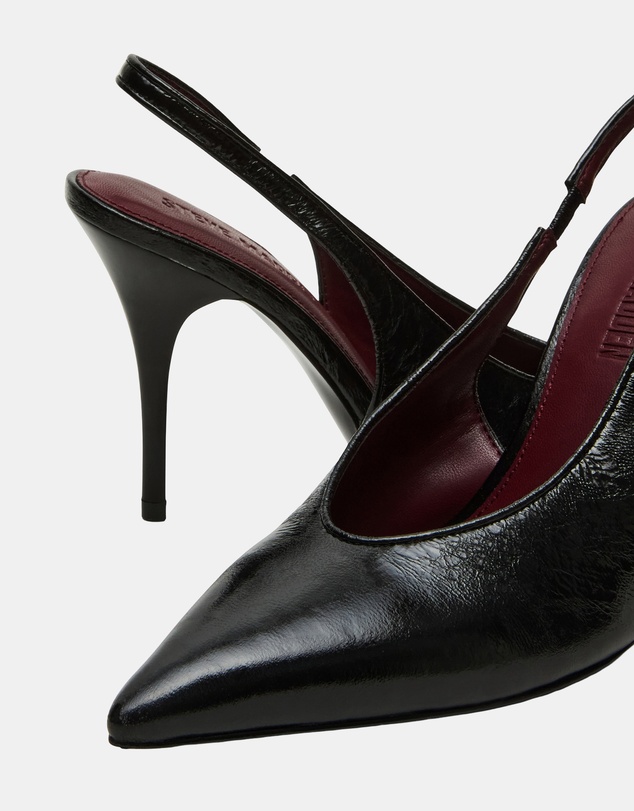 Steve Madden - Andromeda Black Leather Heels