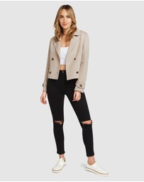 Belle & Bloom - Better Off Military Peacoat