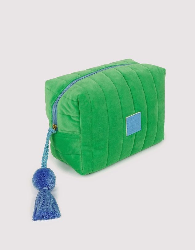 The Somewhere Co - Green Velvet Cosmetic Case