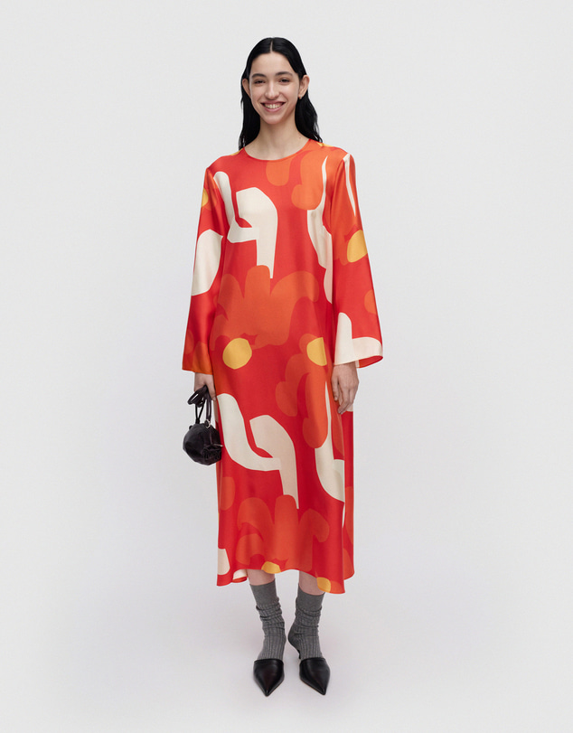 Marimekko - Keskenään Kukkahattu Dress