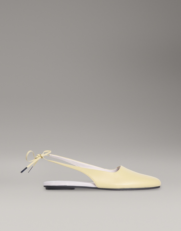 Calvin Klein - Leather Slingback Ballerinas