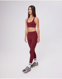 Upstate - Air Sculpt Move Crop - Warm Cherry