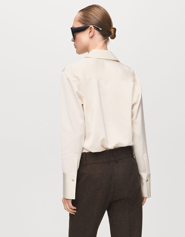 M.N.G - Satin Finish Flowy Shirt