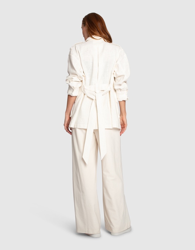 Belle & Bloom - Still Storm Belted Safari Jacket