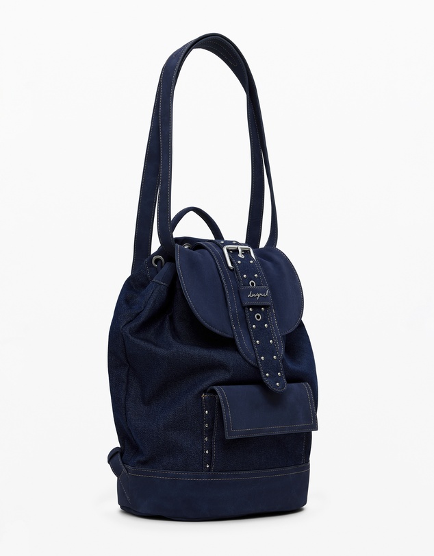 Desigual - Medium convertible denim bucket backpack