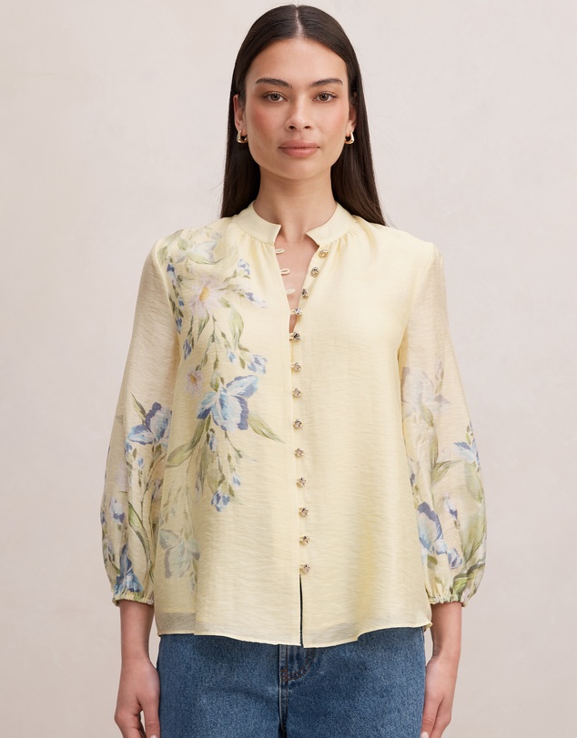Forever New - Dolly Placement Print Blouse