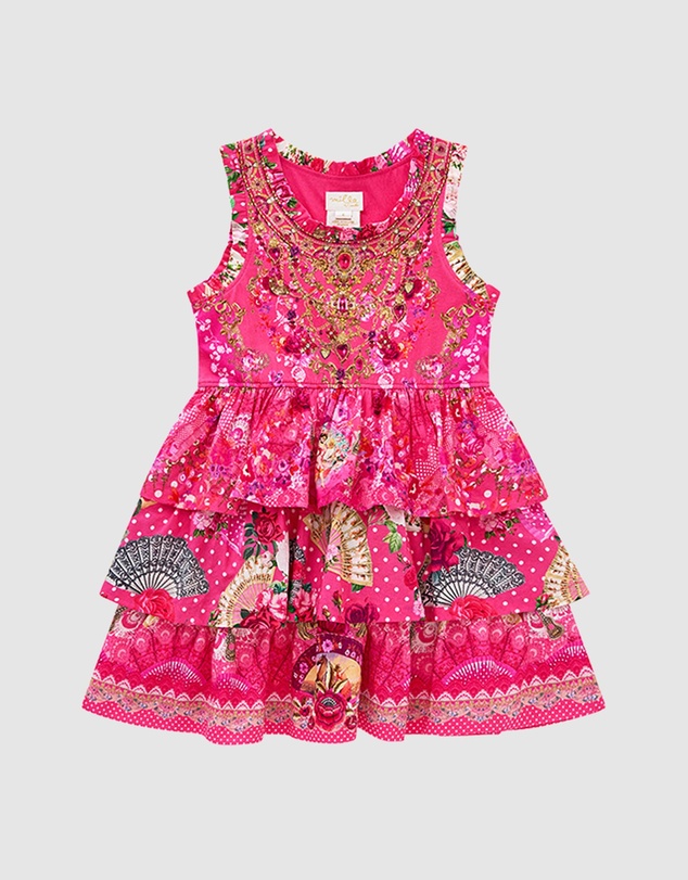 Camilla - Woven Tank Mini Dress - Kids-Teens
