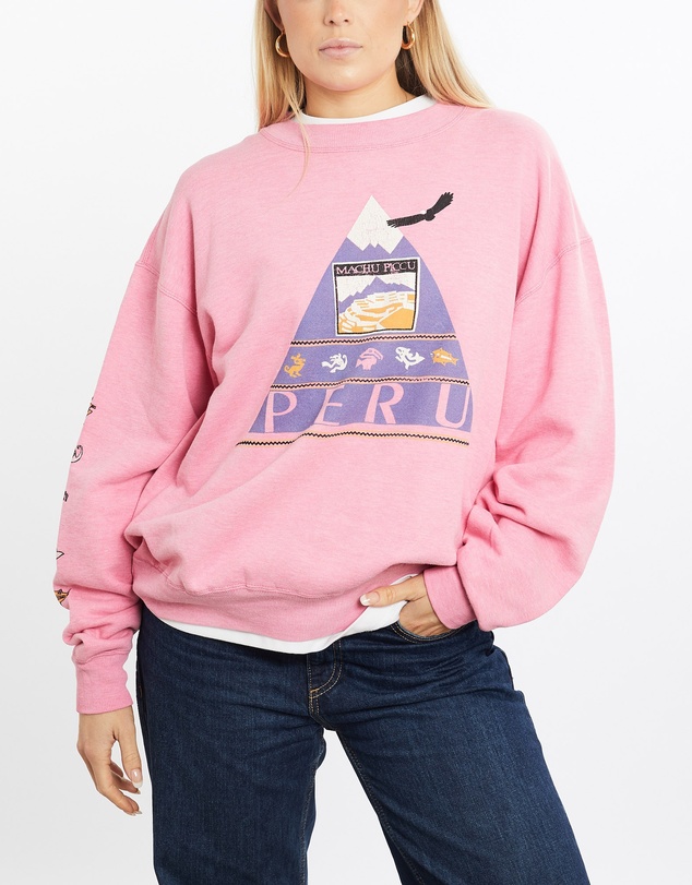 Vintage by The Real Deal - Pre Loved - Vintage 90s Machu Picchu Peru Sweatshirt