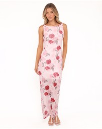 Petal & Pup - Brissa Maxi Dress - Pink Floral