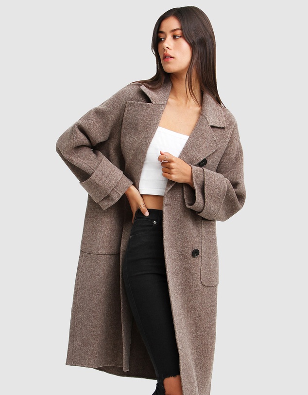 Belle & Bloom - Rumour Has It Oversized Wool Blend Coat