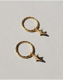 SAINT VALENTINE - Starburst Mini Hoops - Gold
