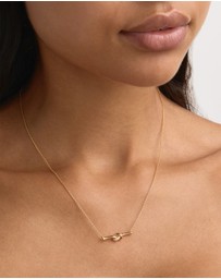 By Charlotte - Love Knot Diamond Necklace