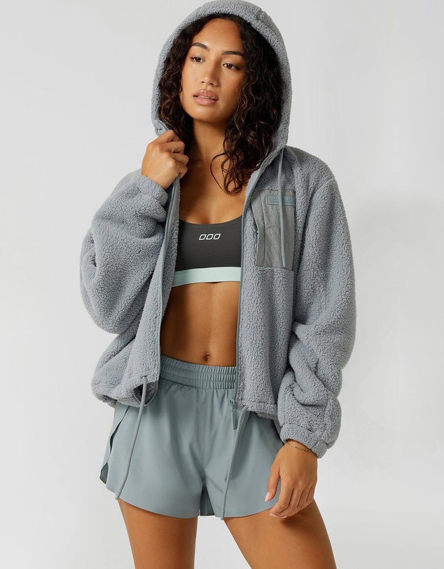 Lorna Jane - Teddy Sherpa Zip Thru Hoodie