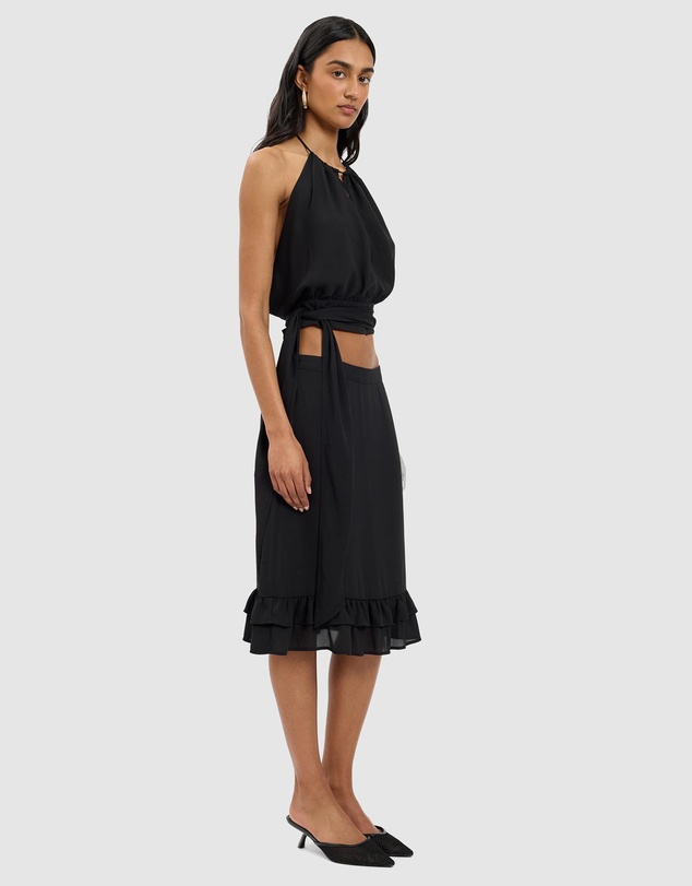 With Harper Lu - Draped Halter Top