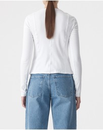 Nobody Denim - Panelled LS Rib Top