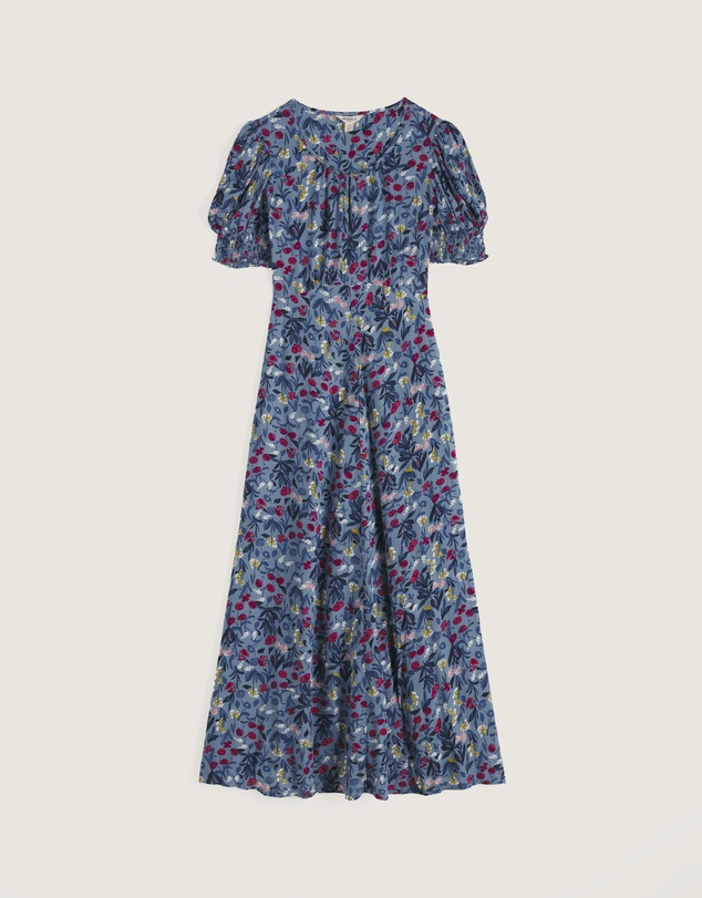 Seasalt - Marsh Violet Short Sleeve Empire Line Dress