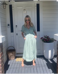 Esther & Co - Korbela Dress - Sage