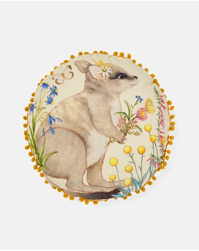 Linen House Kids - Wilma Wallaby Filled Round Cushion