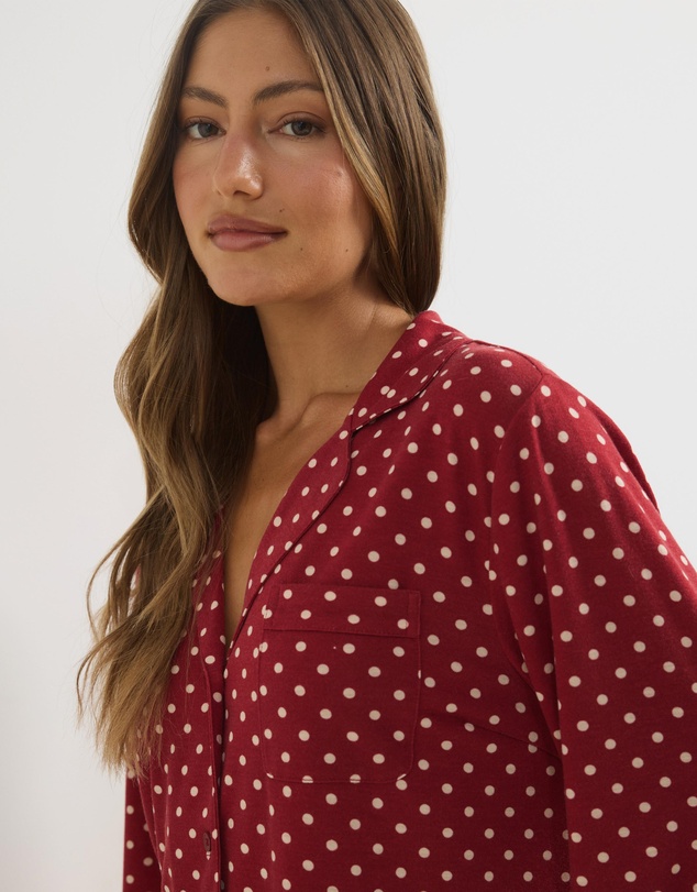 Atmos&Here - Evie Polka Dot Long Sleeve Pyjama Set