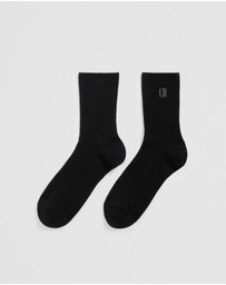 Country Road - Australian Cotton Blend Cr Ribbed Three Quarter Crew Sock