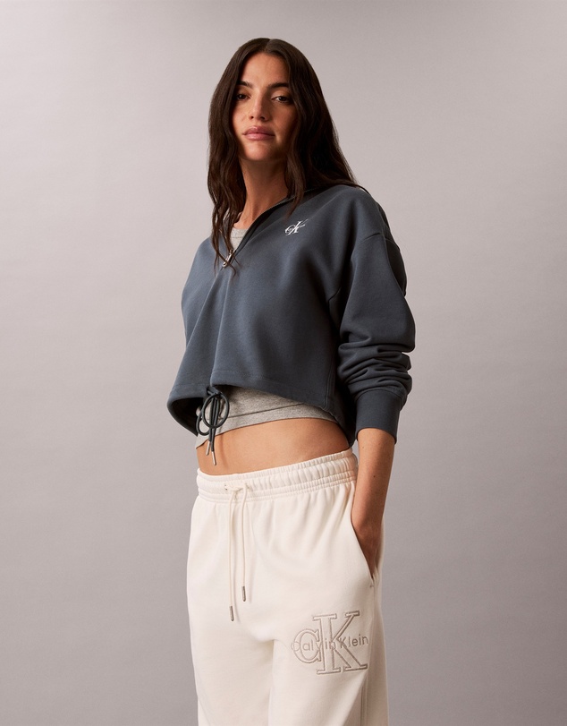 Calvin Klein Jeans - Monologo Terry Cropped Hoodie