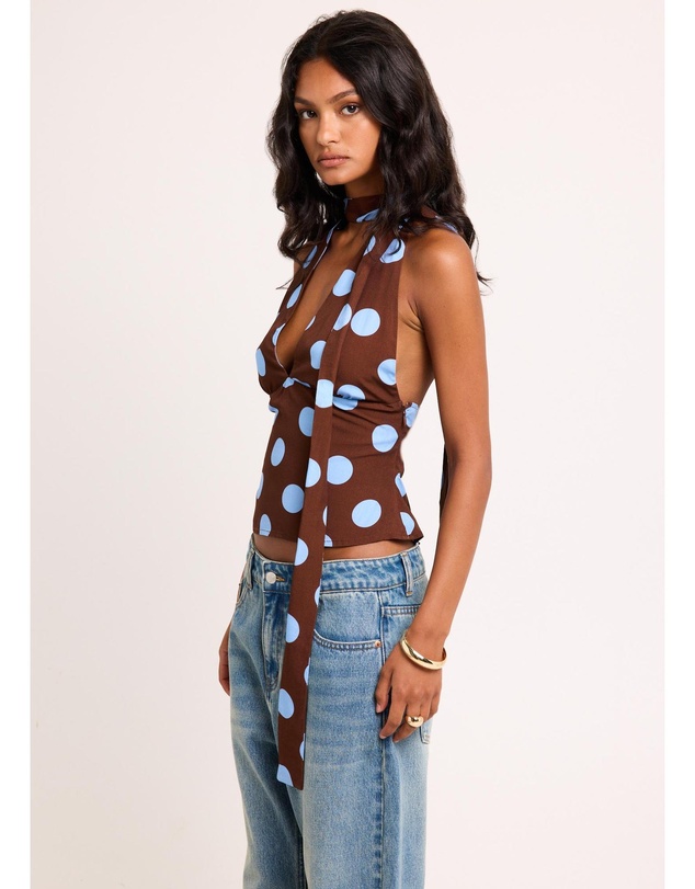 Alice In The Eve - Maya Halter Scarf Top