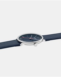 Mondaine - Mondaine Doppio 41mm Vegan Leather Watch Set